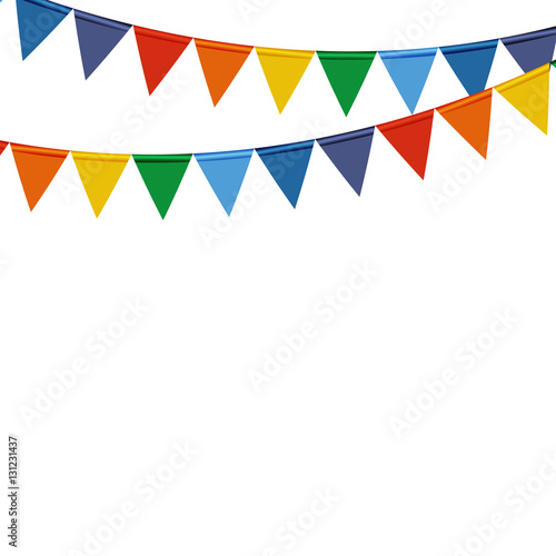 Indian Independence Day Background with Flags