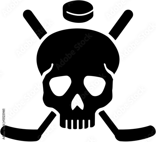 Photography Hockey with crossed sticks