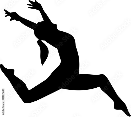 Jazz dancer woman
