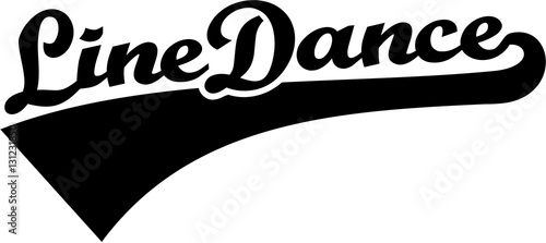 Line dance word retro