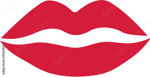 Red lips icon