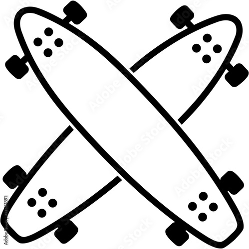 Crossed Longboards