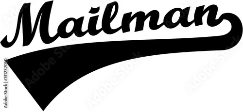 Mailman retro font