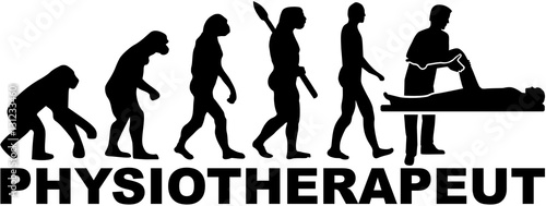 Physical therapist evolution. German job title.
