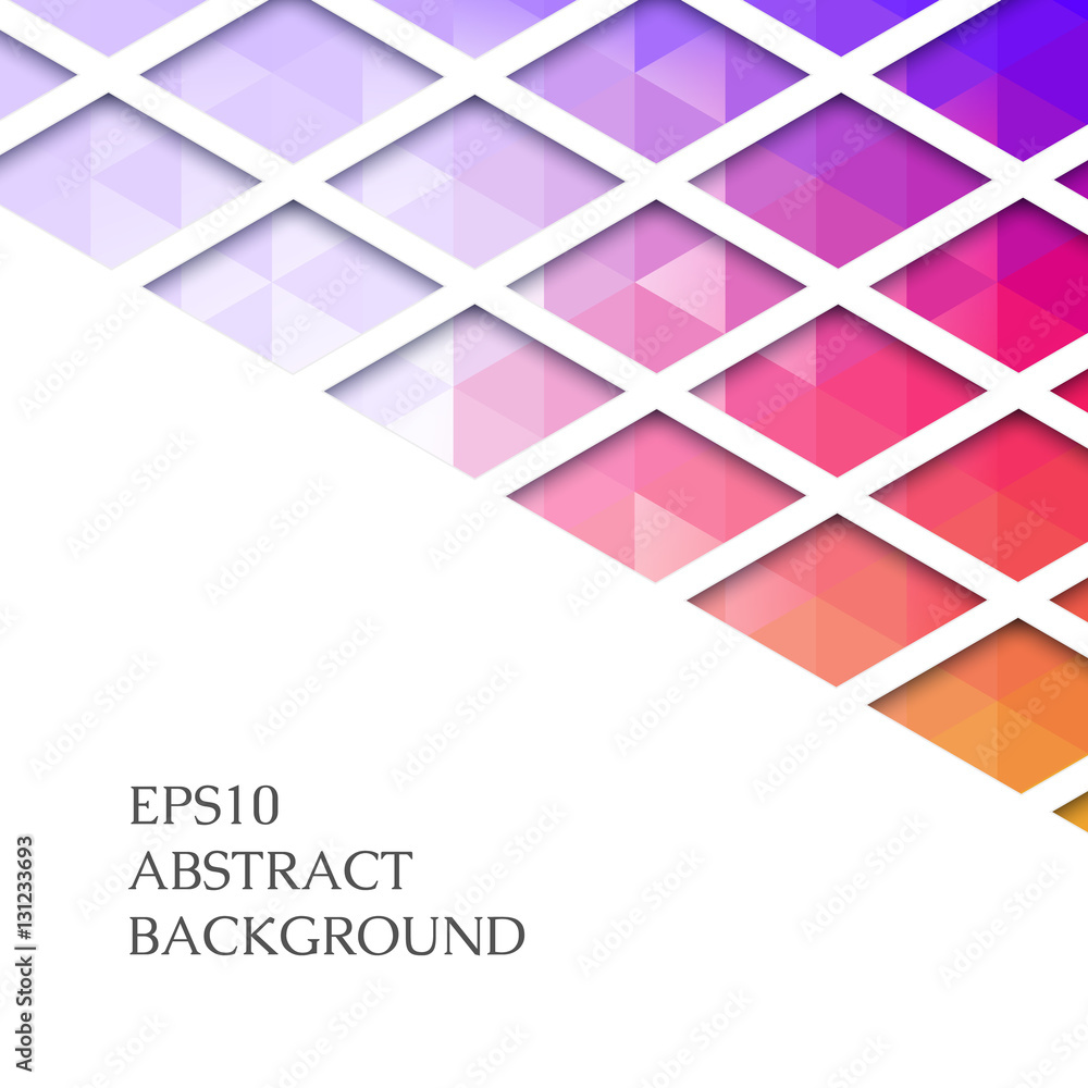 Fototapeta premium Bright abstract pattern of triangles.