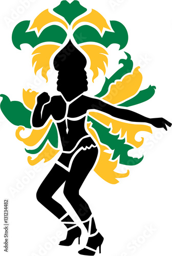 Samba carnival girl