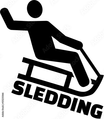 Sledding pictogram
