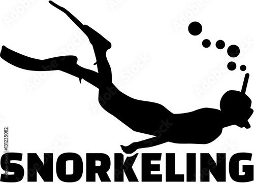 Snorkeling man