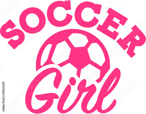 Soccer girl with ball
