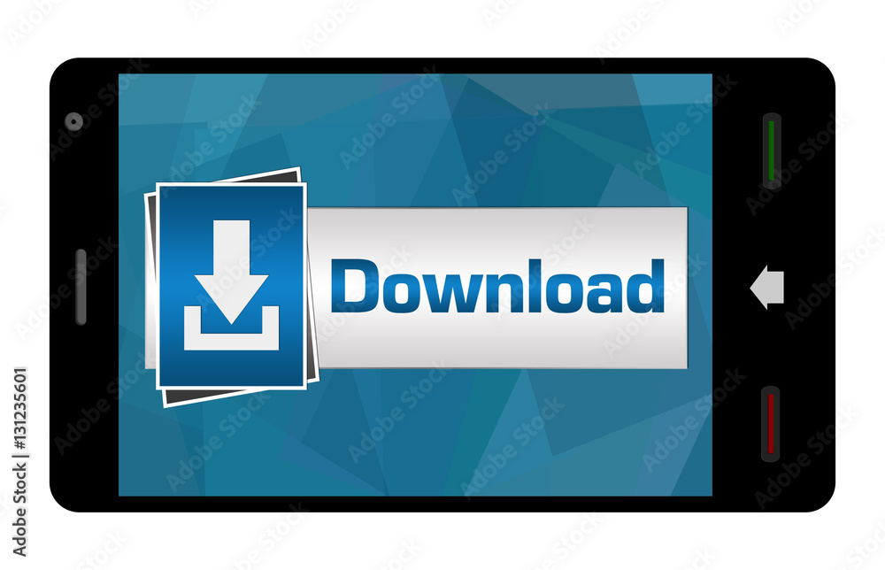 Download Button Mobile Screen Download Button Mobile Screen