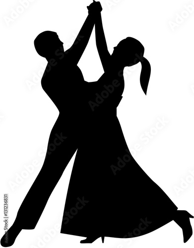 Waltz couple dancing