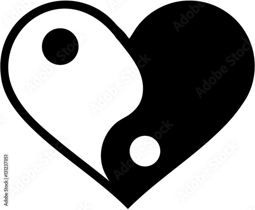 Yin yan heart