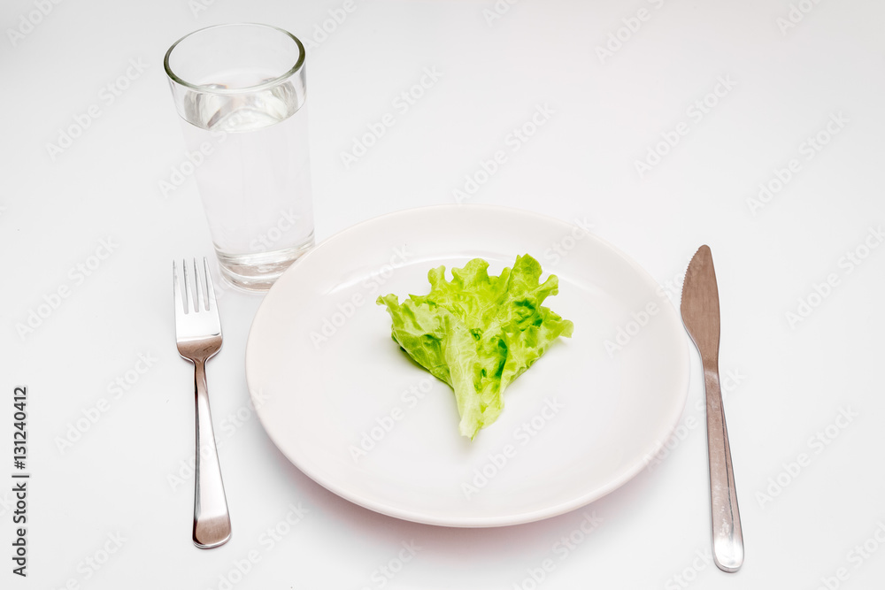 concept diet fresh vegetables on plate at white background concept diet fresh vegetables on plate at white background