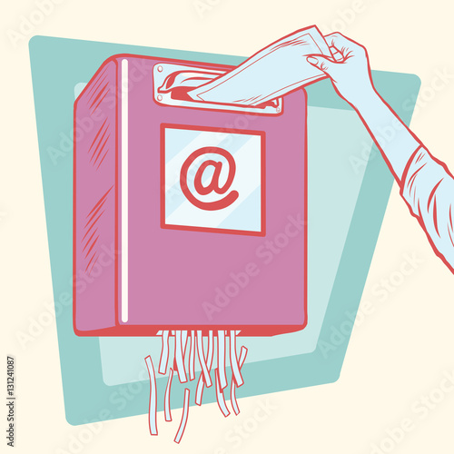 Spam, the mailbox and a paper shredder