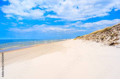 White sand Debki beach  Baltic Sea  Poland