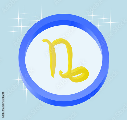 capricornus astrological sign 3D