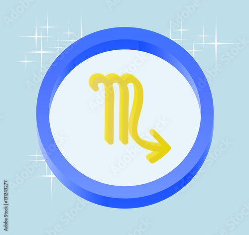 scorpio astrological sign 3D