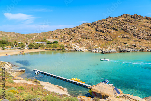 Beautiful Monastiri beach on Paros island, Greece photo