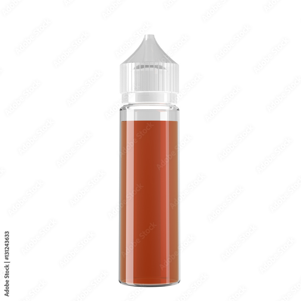 vape bottle with liquid mockup 3d render vape bottle with liquid mockup 3d render
