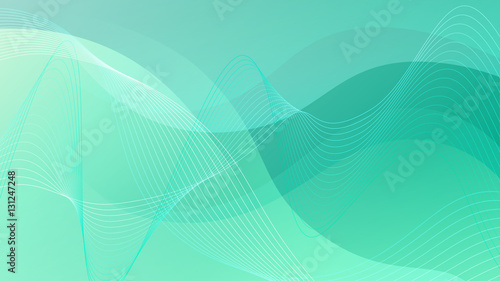 Abstract curves green