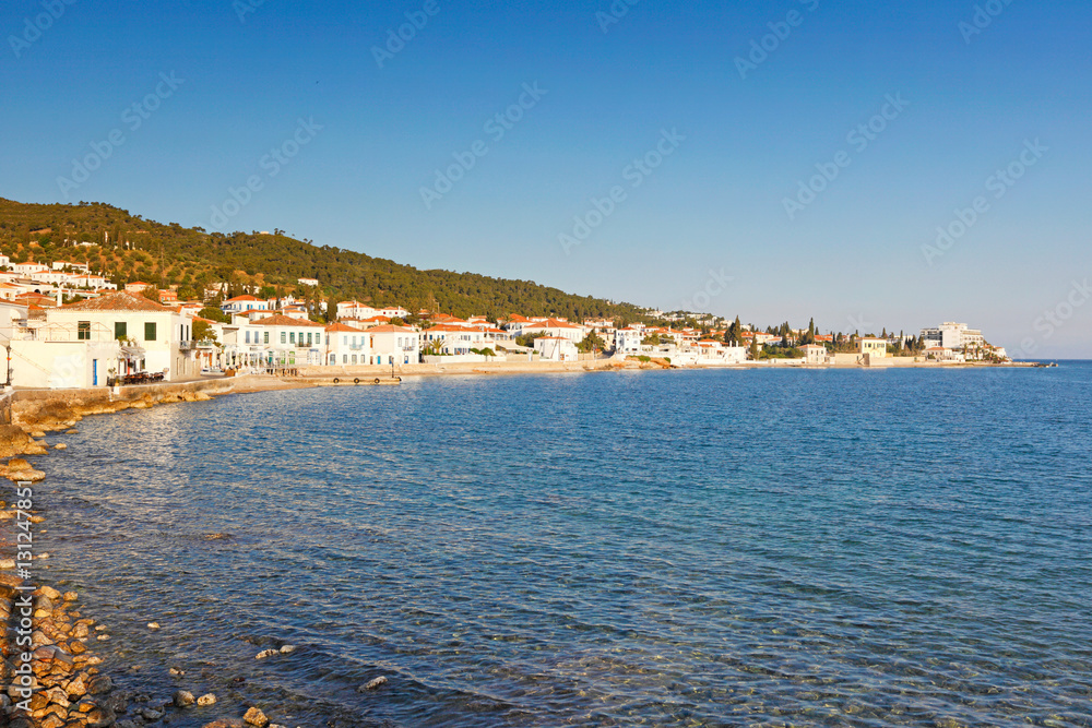The town of Spetses island, Greece