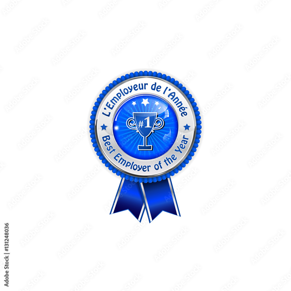 Fototapeta premium L'Employeur de l'année - prix du ruban pour les entreprises.