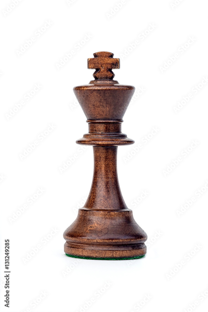 boxwood black king chess piece isolated boxwood black king chess piece isolated
