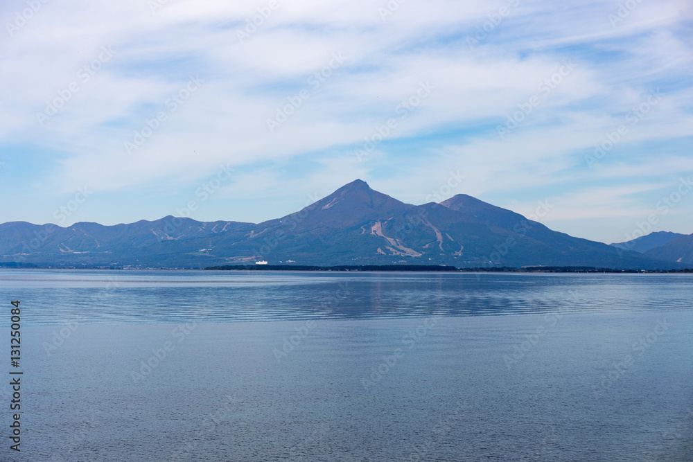 猪苗代湖と磐梯山