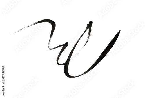 Black color eyeliner strokes on background