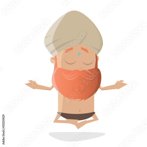 guru yoga cartoon clipart