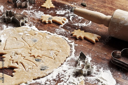 Weihnachtliche Vollkorn Kürbis Kekse photo