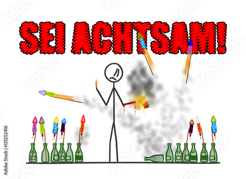 sm feuerwerk machen sei achtsam II