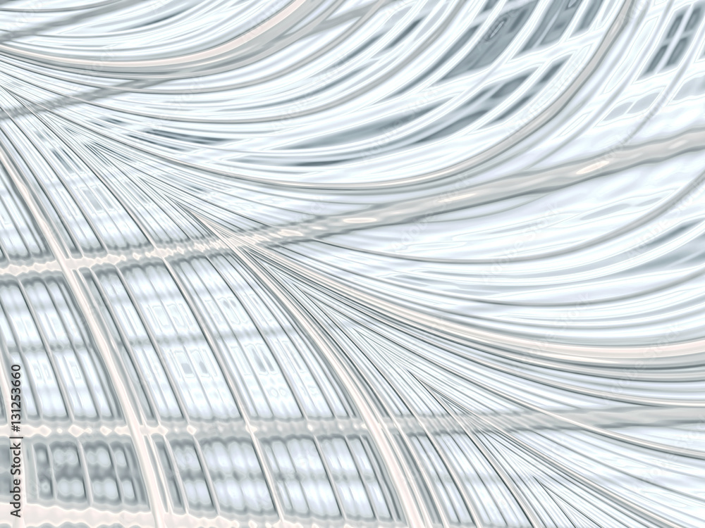 Obraz premium Grid and waves - abstract digitally generated image