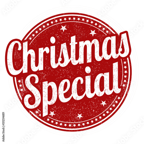 Christmas special sign or stamp