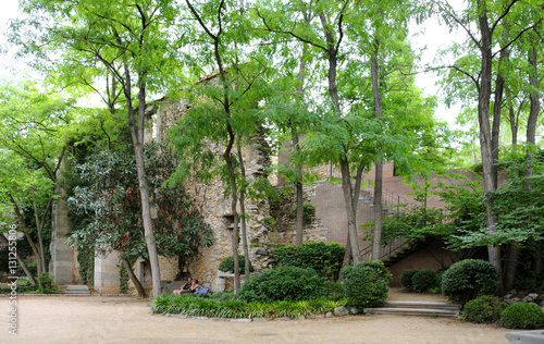Historic park De la Devesa in Girona, Spain photo