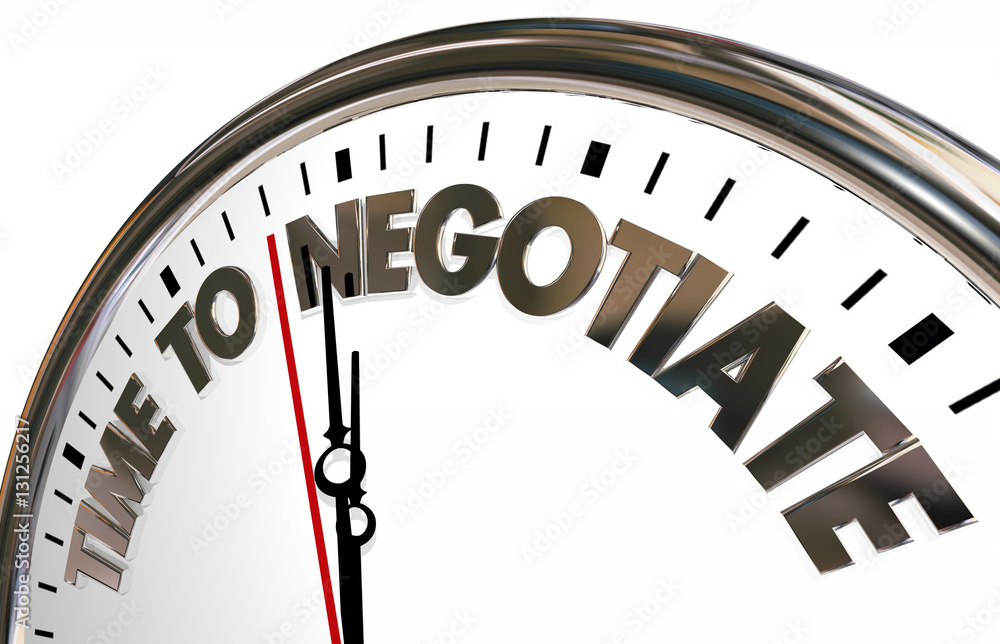 Time to Negotiate Reach Agreement Clock 3d Animation Time to Negotiate Reach Agreement Clock 3d Animation