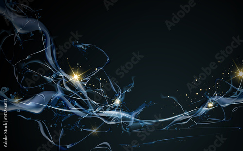 golden light abstract background