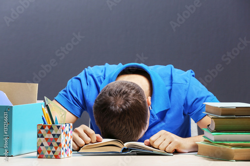 Student tired of studying i...