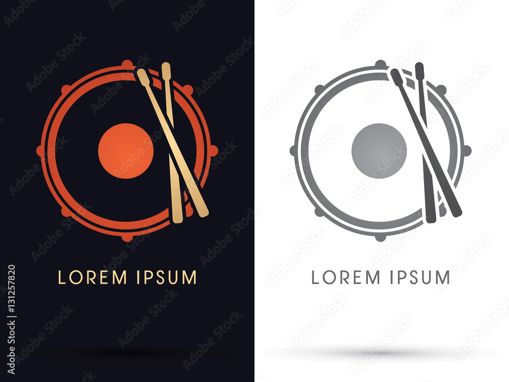 Obraz premium Drum, Snare graphic vector.