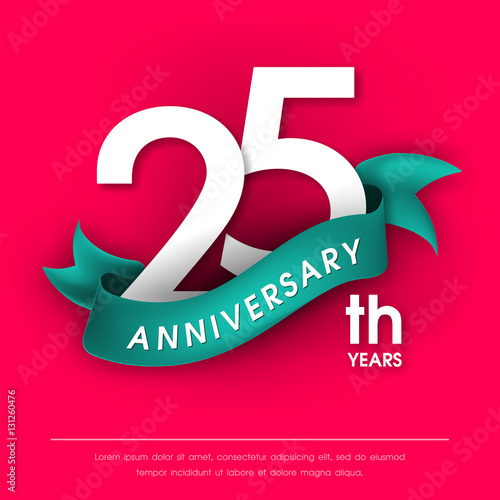 Anniversary emblems template design