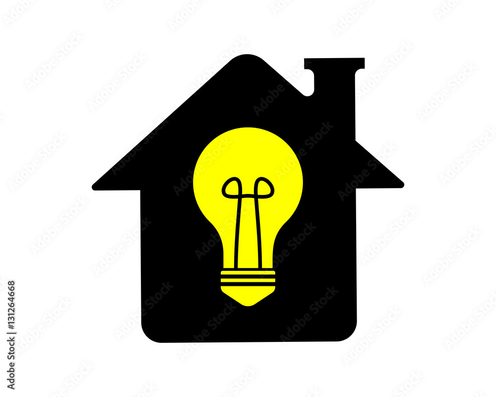 black house bulb Stock Vector | Adobe Stock