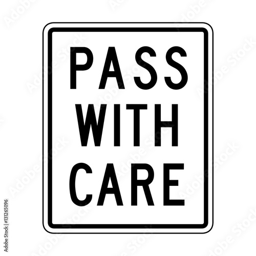 Vector Pass With Care Icon.