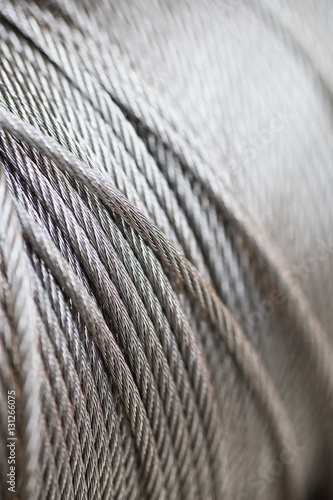 clean new steel cable steel wire or steel rope