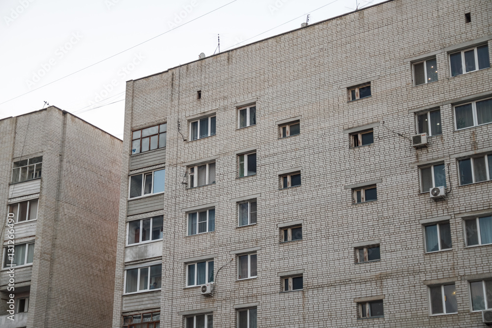 Facades of houses Facades of houses