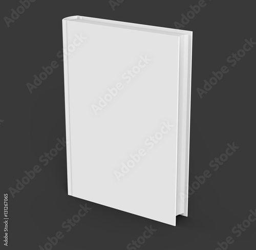 Blank hard cover book template