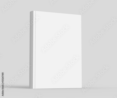 Blank hard cover book template