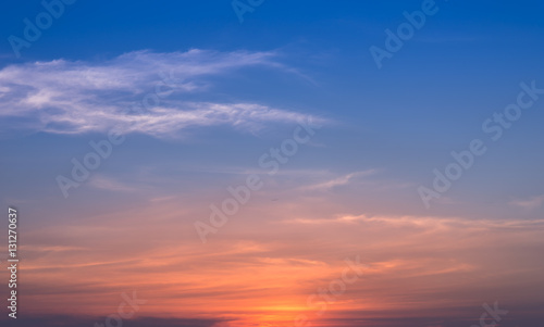 Sunset sky background © Hide_Studio