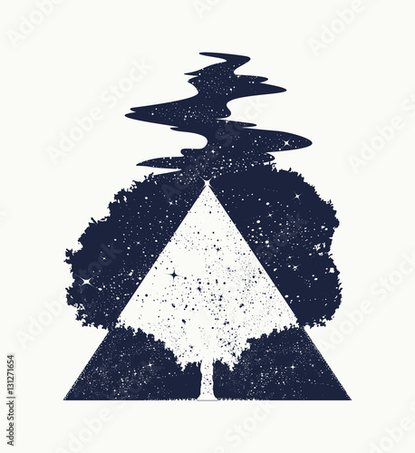 Tree of Life tattoo art, symbol of life and death