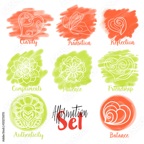 Vector watercolor stains circles collection. Watercolor stains s