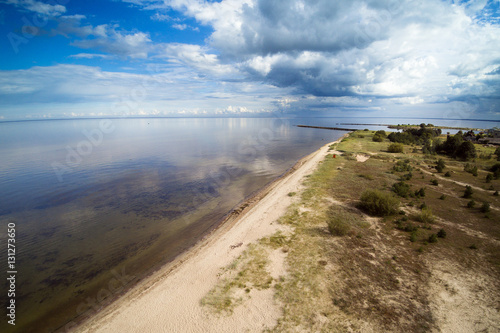 Gulf of Riga coast near Engure, Latvia.